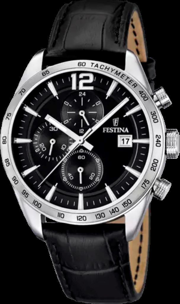 Festina Timeless Chrono Armbanduhr Lederband Produktbild 