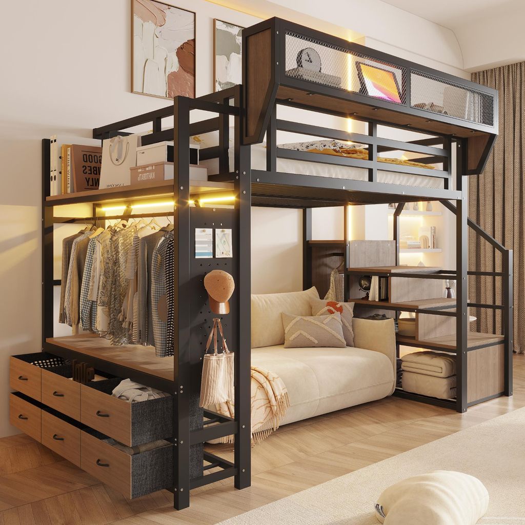 Letto a castello Flieks 140x200 cm con cassetti e Immagine del prodotto 