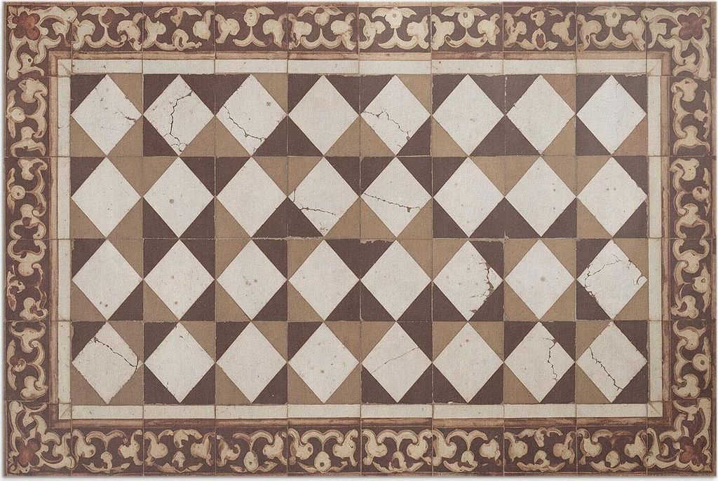 Elegante Designs im alten Stil – Vinylteppich – 80x120 cm – Outdoor Teppich – Terrasse – Wetterfest – Modern