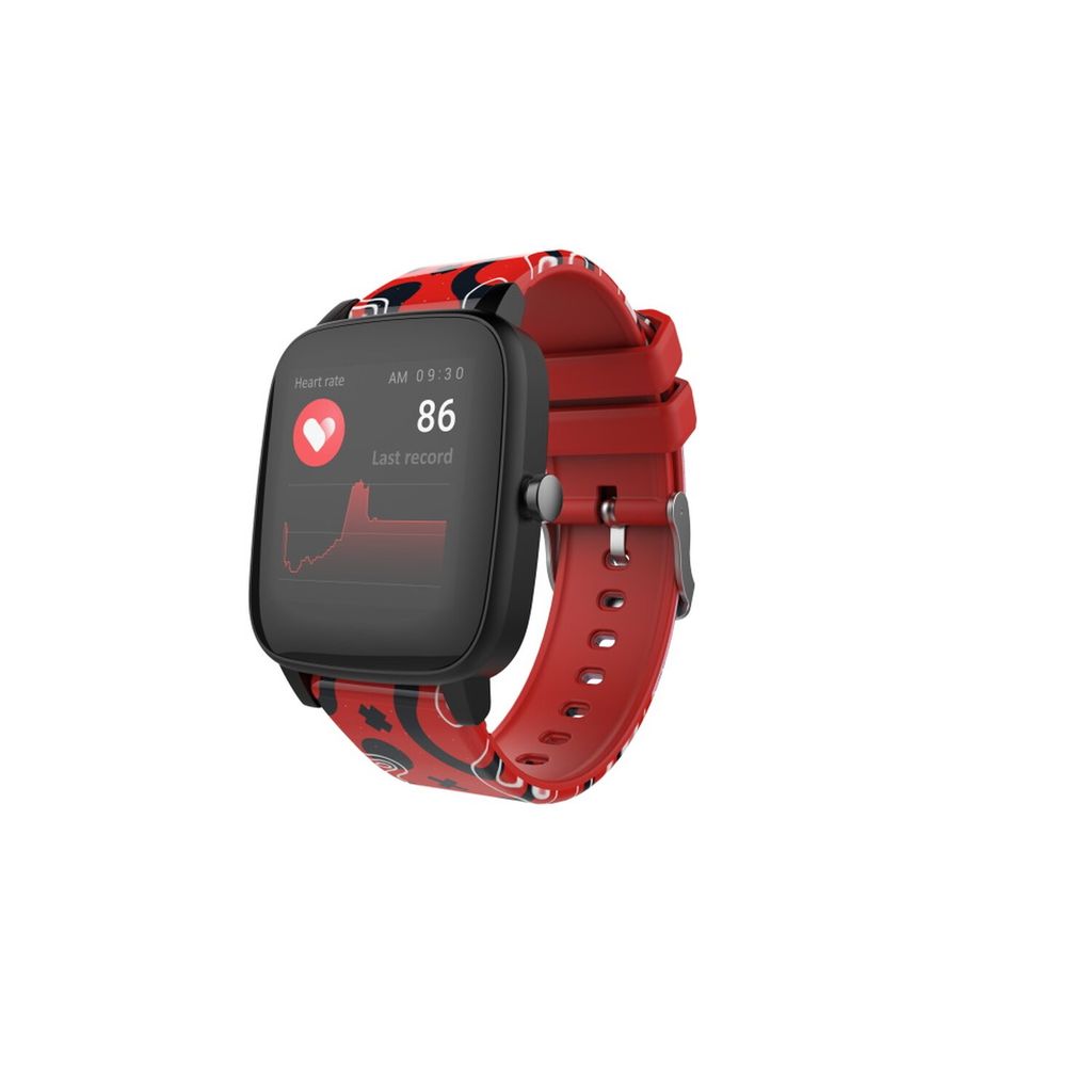 Forever IGO PRO JW-200 Smartwatch Armbanduhr Kinder Schritt, Zeit, Datum, Musik-Management, Alarm Schwarz