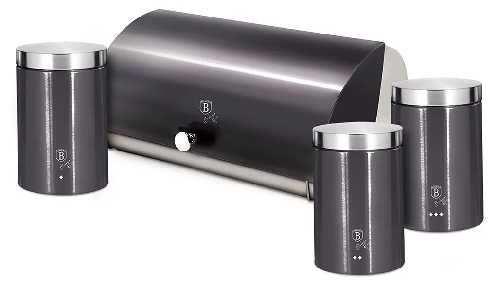 Organizer Cucina Berlinger Haus: Portapane + 3 Contenitori Inox