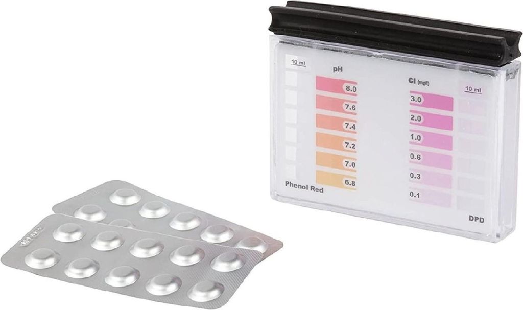 Steinbach Testkit für pH-Wert und freies Chlor, je 10 Tabletten mit "STEINBACH" Logo, geblistert