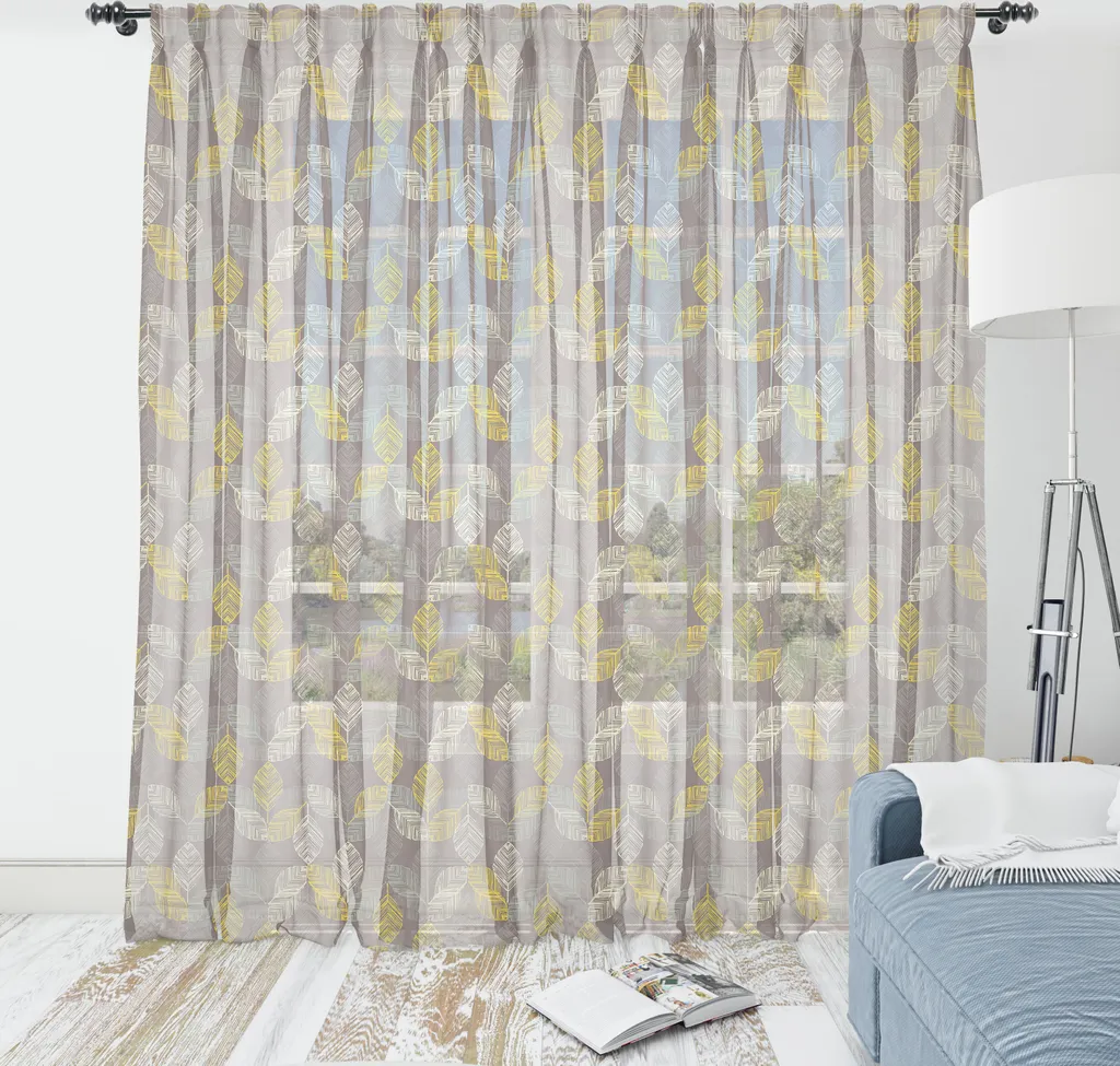 Tappezzeria Botanica Autunnale ABAKUHAUS 220x274cm Raso Malva Taupe