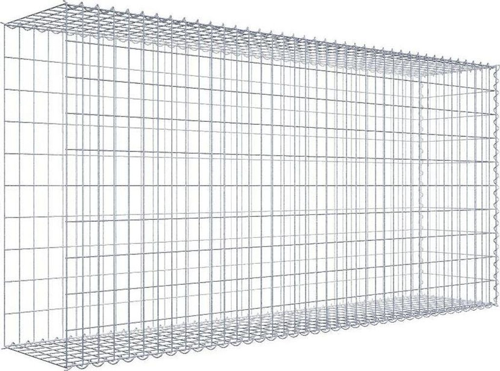 Anbaugabione Typ 2 200 cm x 100 cm x 40 cm (L x H x T), Maschenweite 5 cm x 10 cm, Spirale