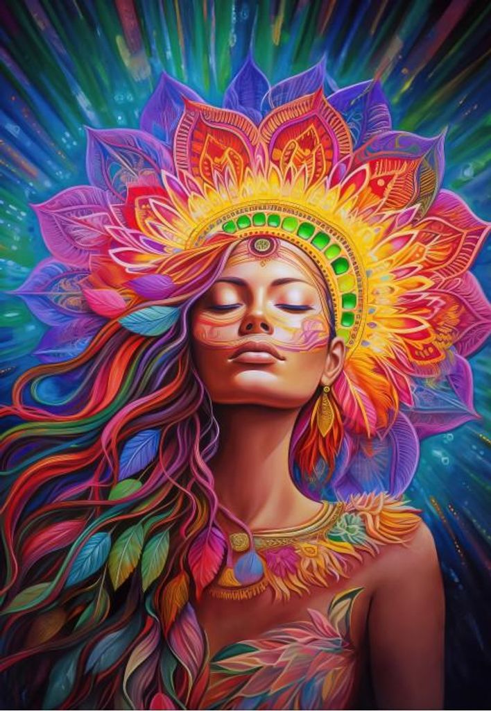 Alipson Puzzle Puzzle Rainbow Shaman 1000 Teile multicolor