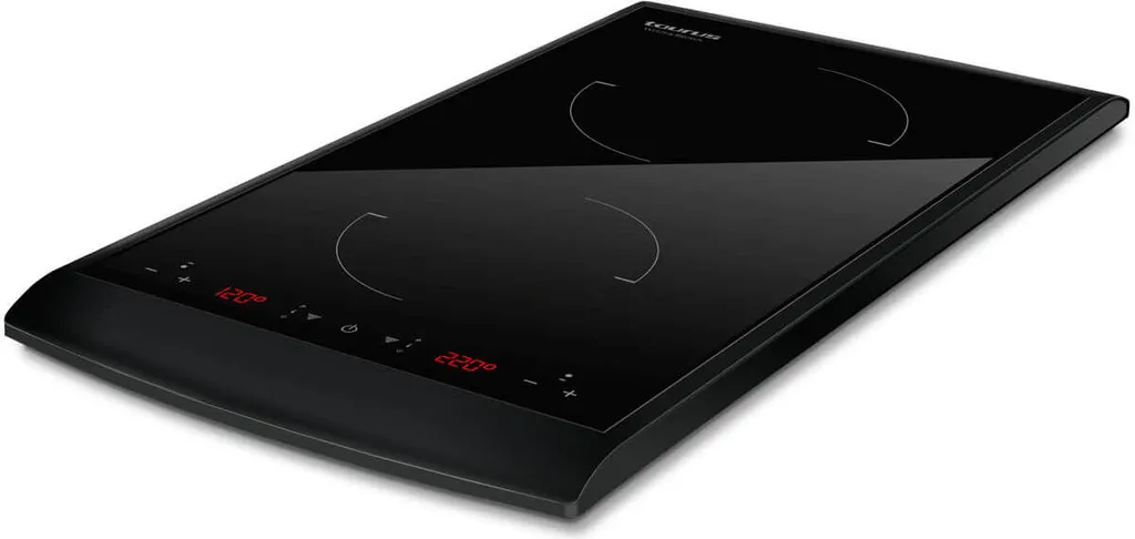 Plaque induction Taurus Darkfire Domino 2900W noire à touches tactiles