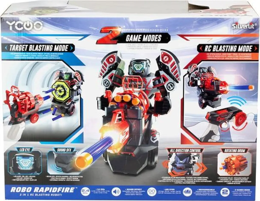 Robot de Combat Télécommandé Silverlit Robo Rapidfire avec Missiles - 21