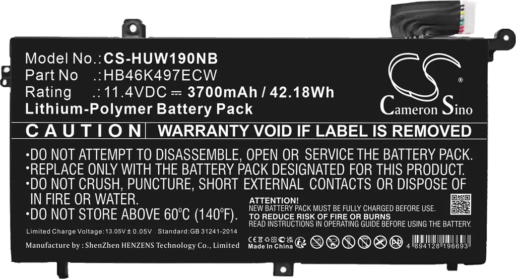 Batterie ordinateur portable pour Huawei MateBook D MRC-W10 MRC-W00