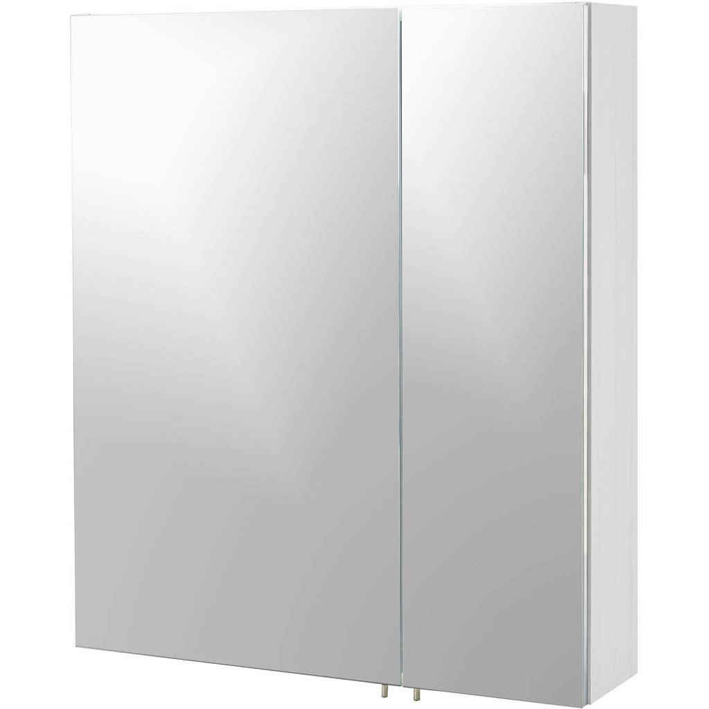 MÖBELPARTNER Spiegelschrank Basic 134105 weiß glanz 60,0 x 16,0 x 70,7 cm