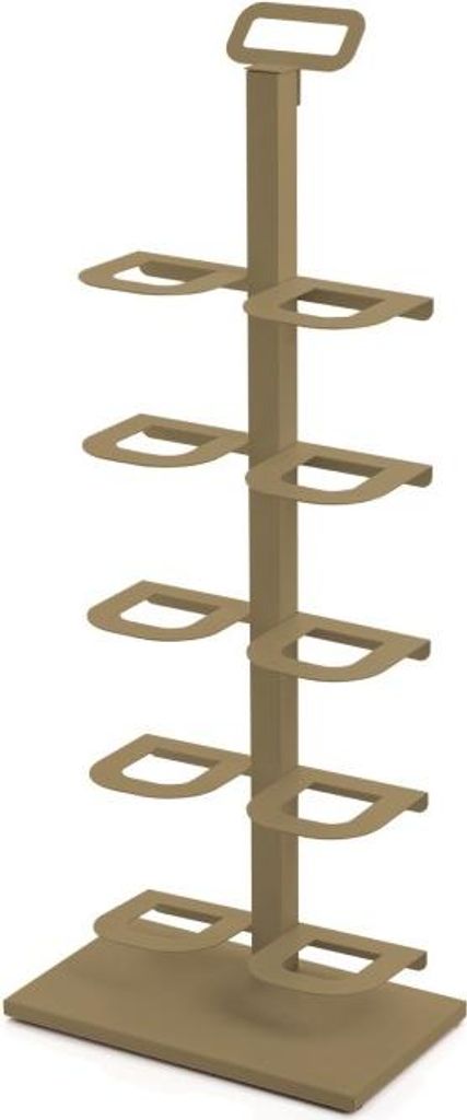 DON HIERRO - Schuhregal TIDY, schmales Metallregal für 5 Paar Schuhe, ideal für Flur und Schrank