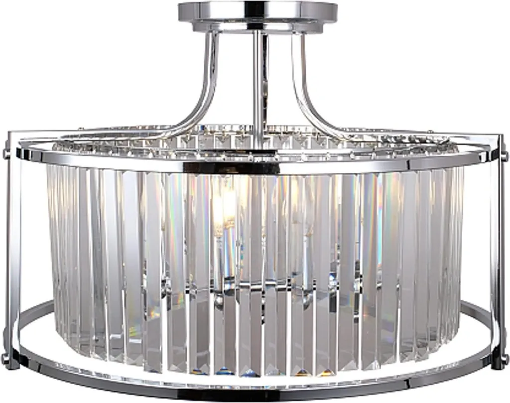 Illuminez votre salon avec le plafonnier cristal Hampton Asbury 58cm