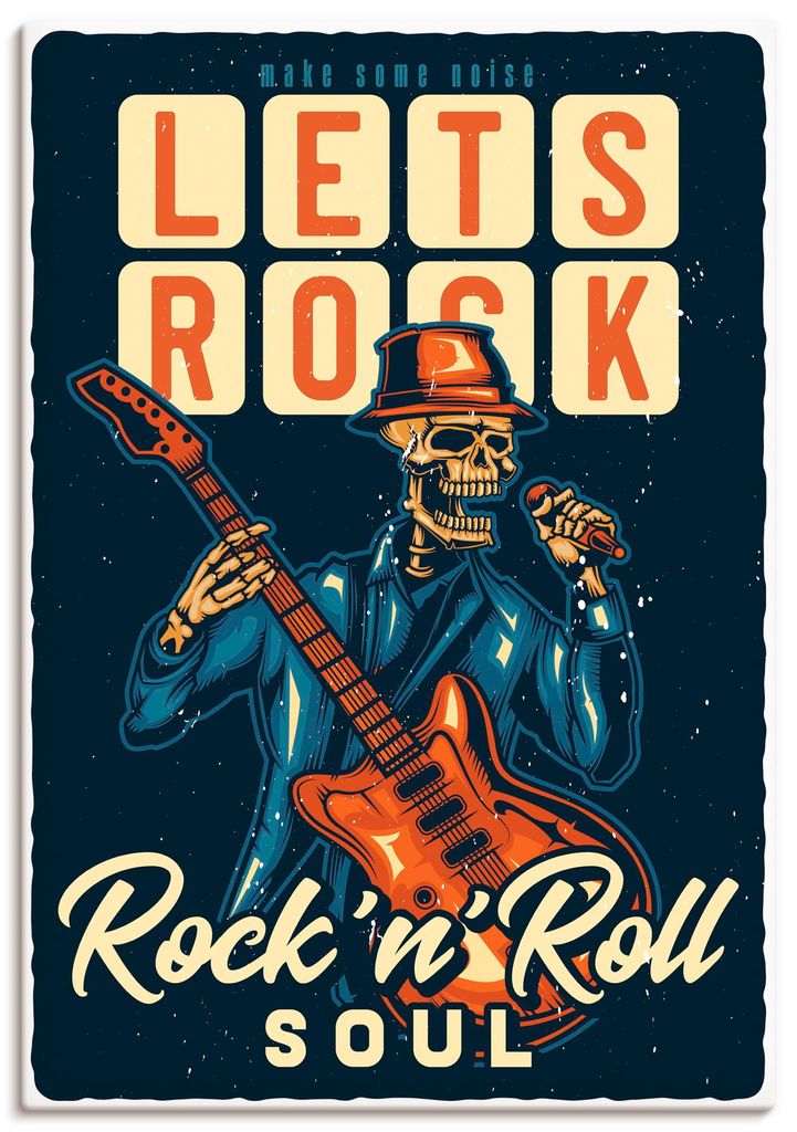 ARTland Leinwandbild Let's rock Größe: 90x130 cm
