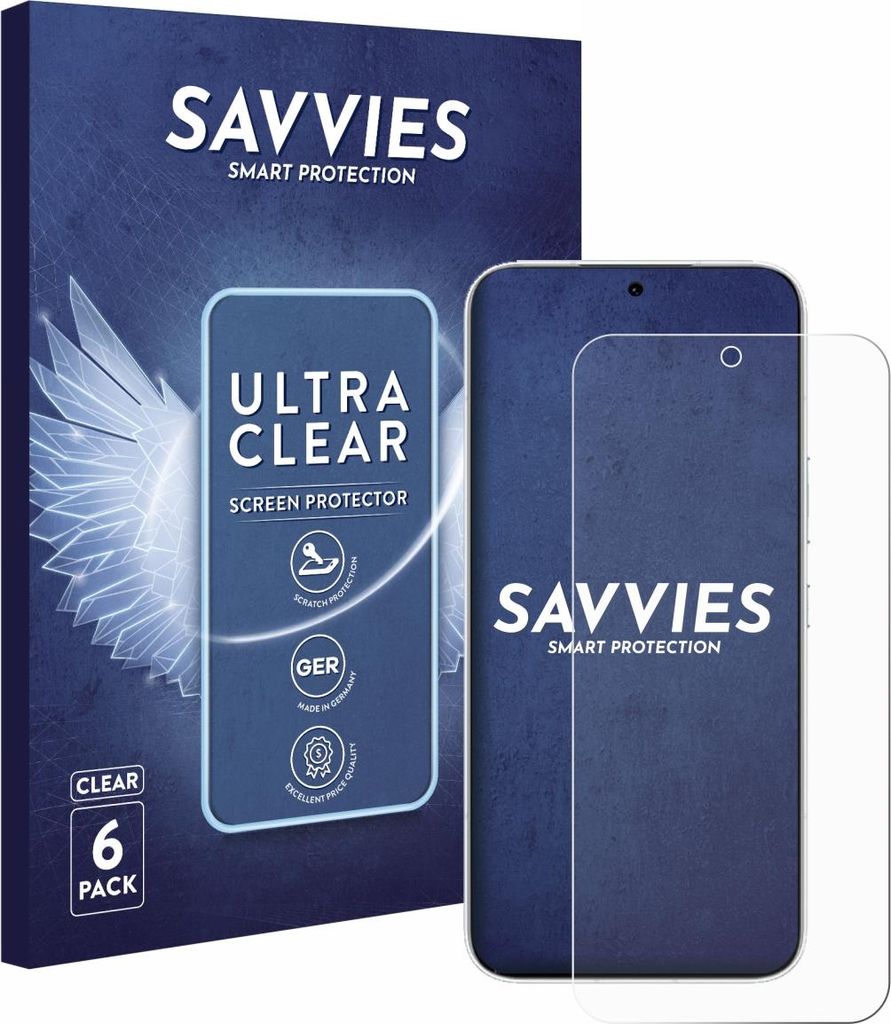 6x Für Honor 500 Schutzfolie Savvies Displayschutz Display Schutz Folie Klar Transparent
