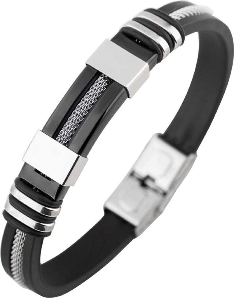 Einzigartige Männer Titan Stahl Hand Kette handgemachte Armband Armreif Club Schmuck Geschenk-Schwarz