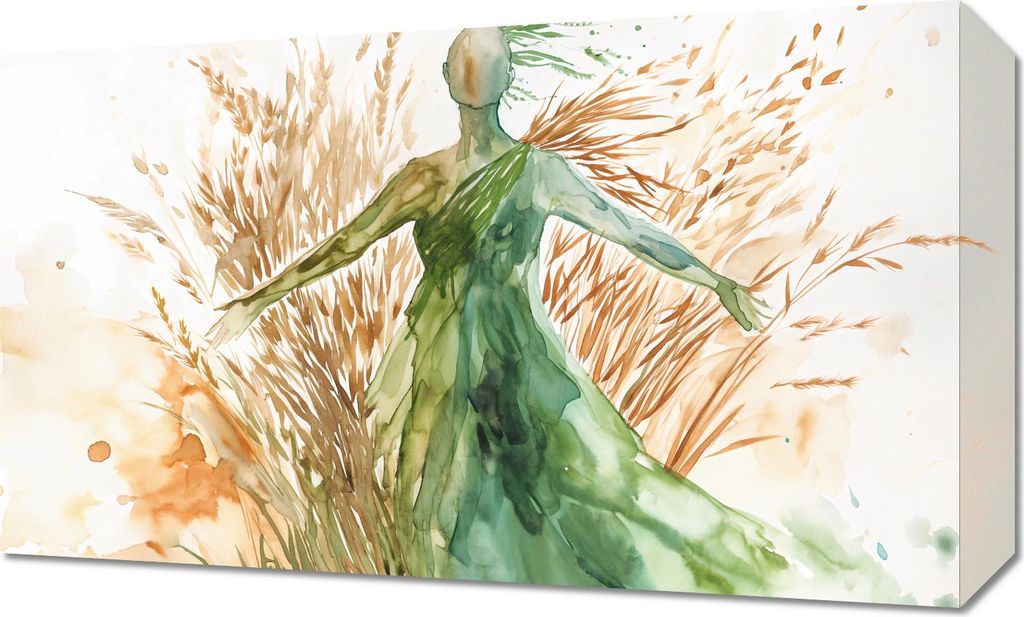 Bild 50x30cm Strohsilhouette