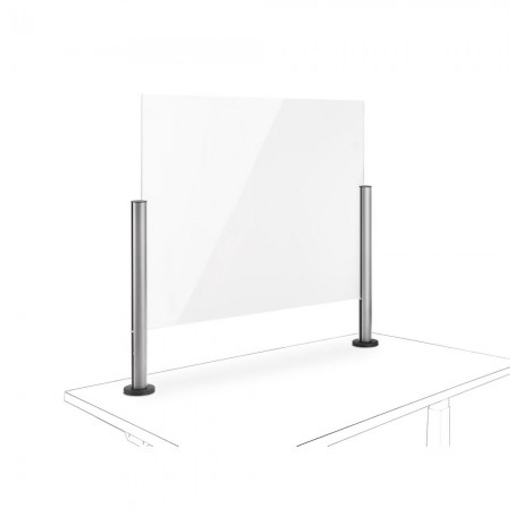 Novus POS Protect 75x50 G, Auf- oder Durchschraubbefestigung, silber