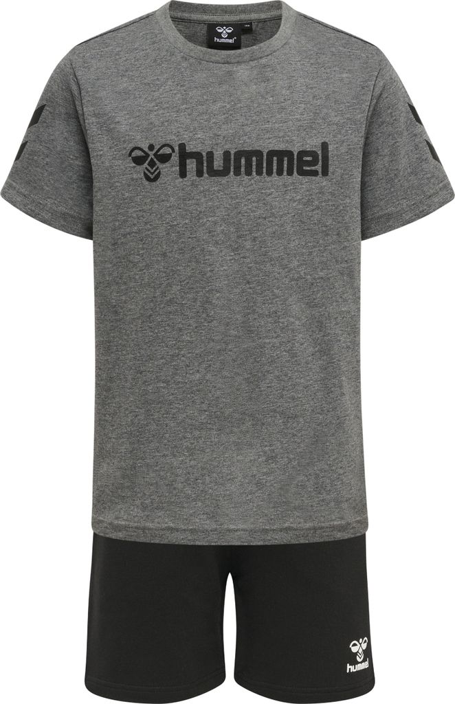 hummel hmlNOVET Sweatshorts Set Jungen 2800 - medium melange 140