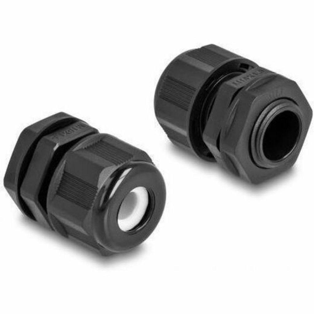 DELOCK EX-Kabelverschraubung M16 schwarz 2 Stück