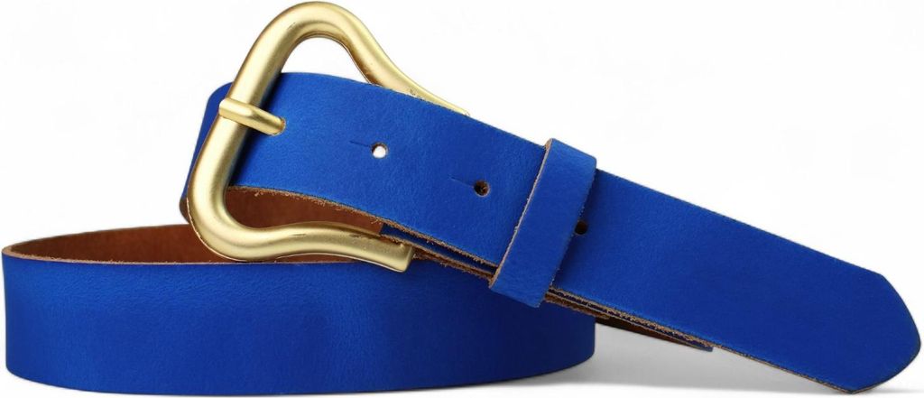 FRONHOFER Damen Ledergürtel mit formschöner Gürtelschnalle in mattgold, 3 cm, echt Leder