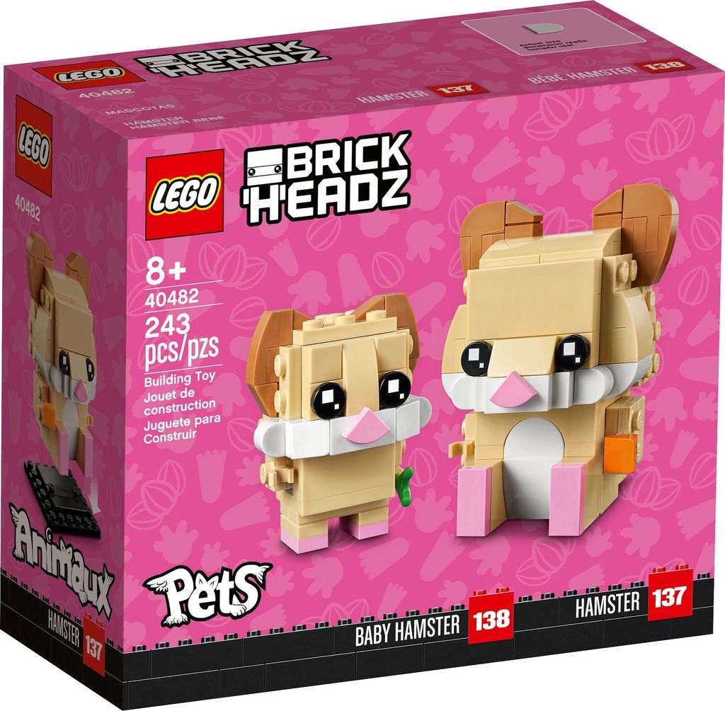 LEGO BrickHeadz 40482 Hamster und Babyhamster