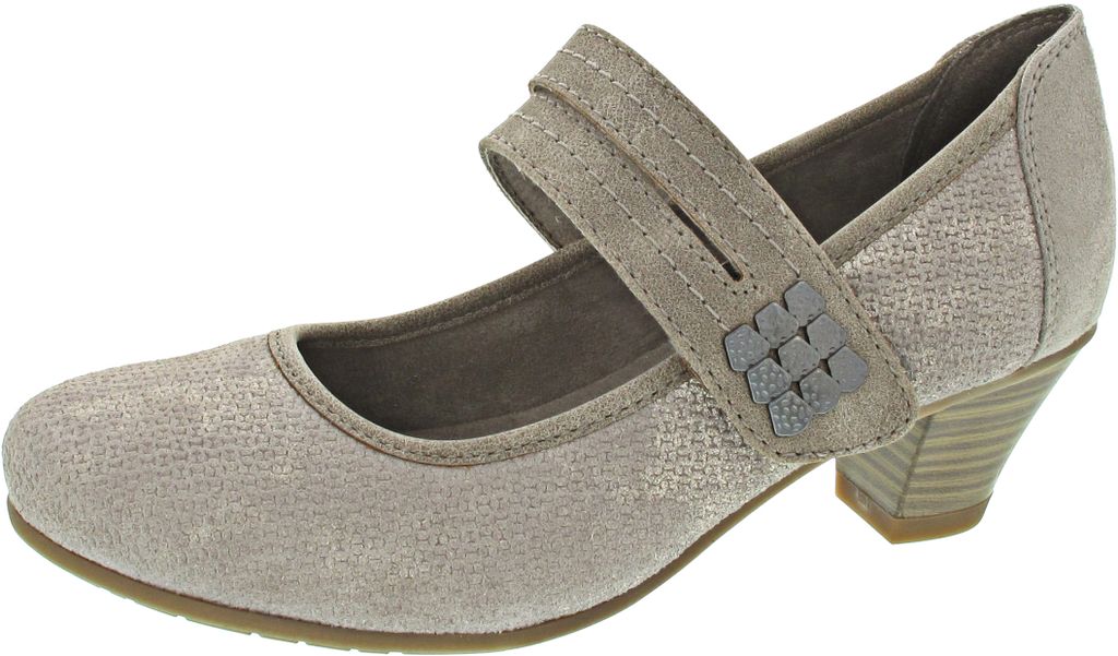 Jana Damen Pumps, Trotteur beige Gr. 7