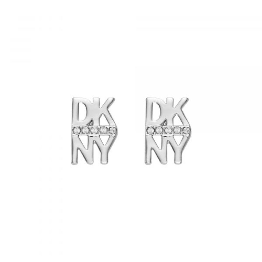 DKNY Stacked Pave Logo Stud 5520003 Ohrringe