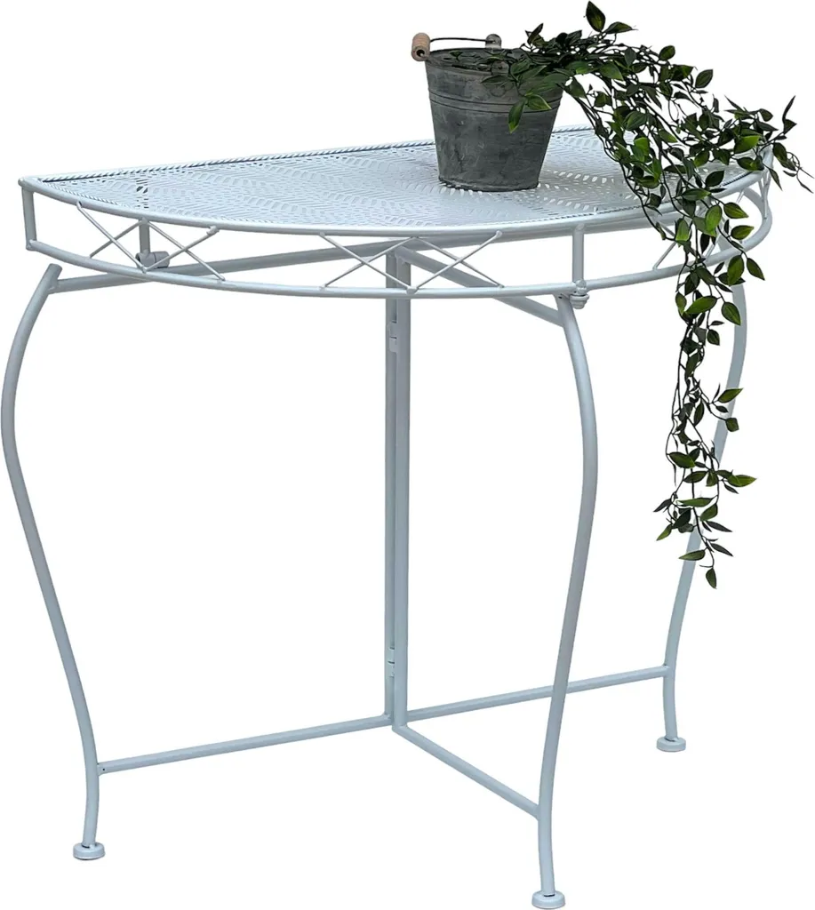 Meuble d'entrée mural blanc 75 cm table console pour petits espaces - 9