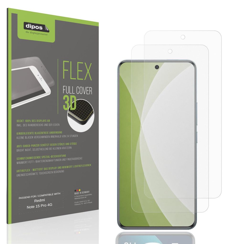 2x Full Cover mat Film pour Redmi Note 15 Pro 4G Film de Image du produit 