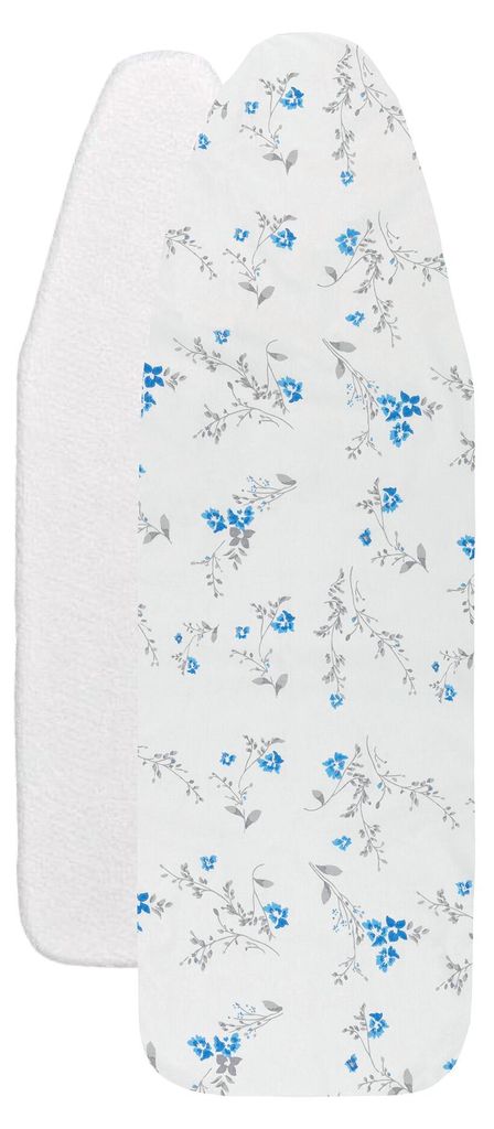 WENKO Bügelbrettbezug Floral Blau 130x50 Bügelbrett Produktbild 