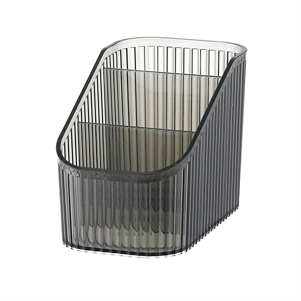 Make-up-Organizer, Kosmetik-Organizer mit 3 Fächern, Kosmetikaufbewahrungsbox aus Acryl mit hohem Fassungsvermögen, Kosmetik-Organizer für Pinse...
