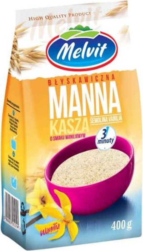 MELVIT Instant-Grieß mit Vanille 400 g