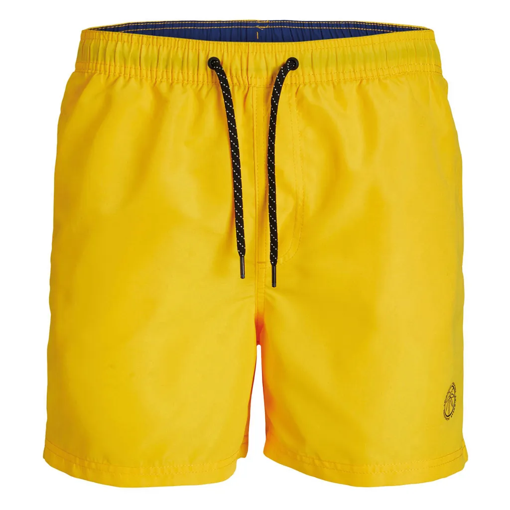 Short de bain séchage rapide jaune Lemonchrome Jack&Jones 12225961