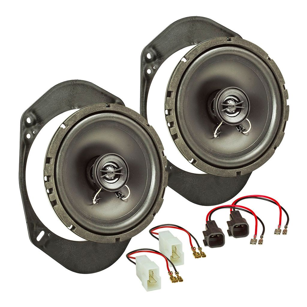 TA16.5-Pro Lautsprecher Einbau-Set kompatibel mit Ford Fiesta KA Focus Mondeo 165mm Koaxial System