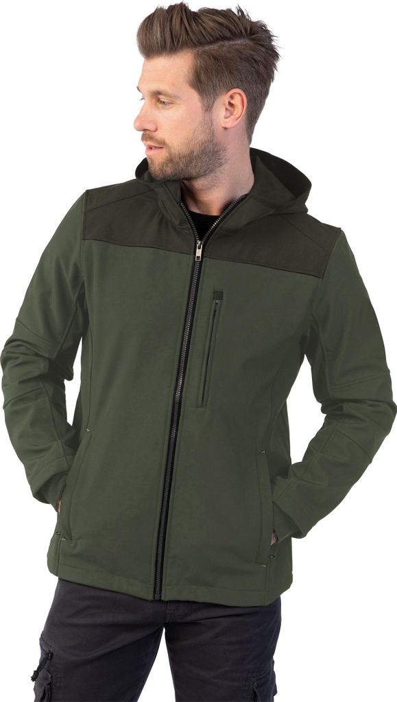 HERO by John Medoox JOEY Herren Softshelljacke Regular Fit XL green col block