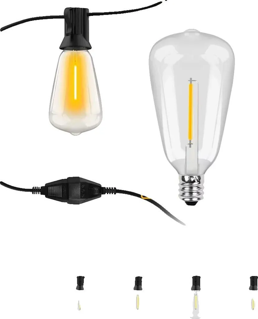 Guirlande lumineuse étanche 30M 50 LED : éclairage extérieur durable