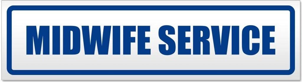 Kiwistar Midwife Service Magnetschild Schild magnetisch - 60cm Verkehrsblau - Magnetfolie für Auto PKW Kfz