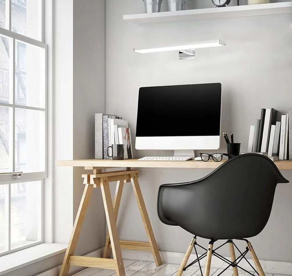 Applique Murale LED 78cm Chrome Brillant - Éclairage Puissant et Économe - 3