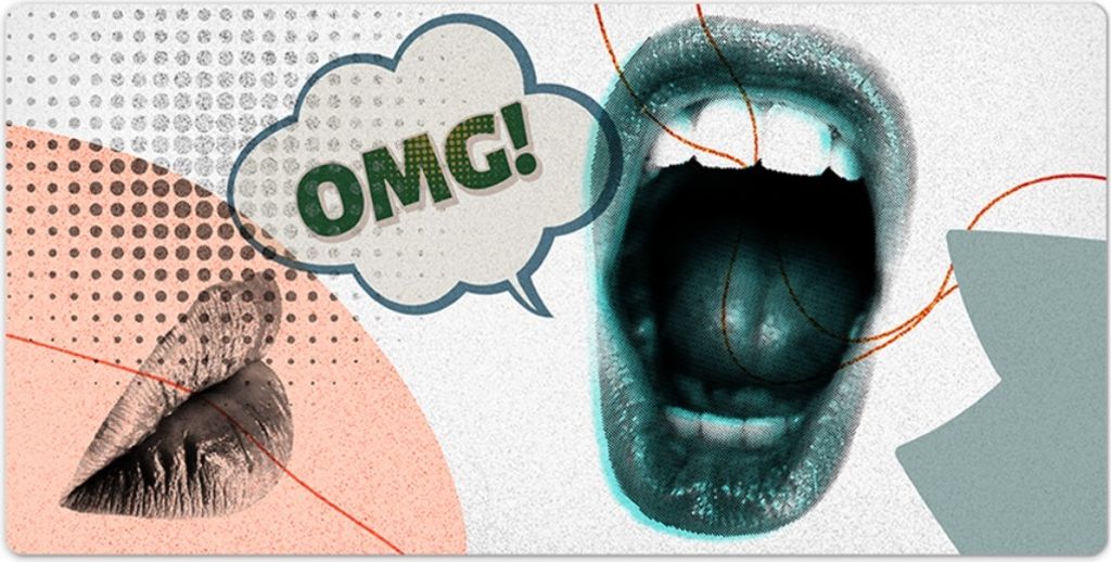 Tischunterlage - Mauspad - 90x45 cm - Laptop Schreibtischmatte - OMG Lippen!