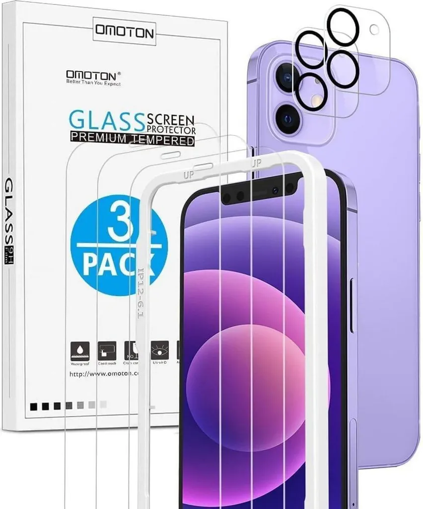 Verre Trempé iPhone 12 Mini : Pack de Protection Écran et Photo