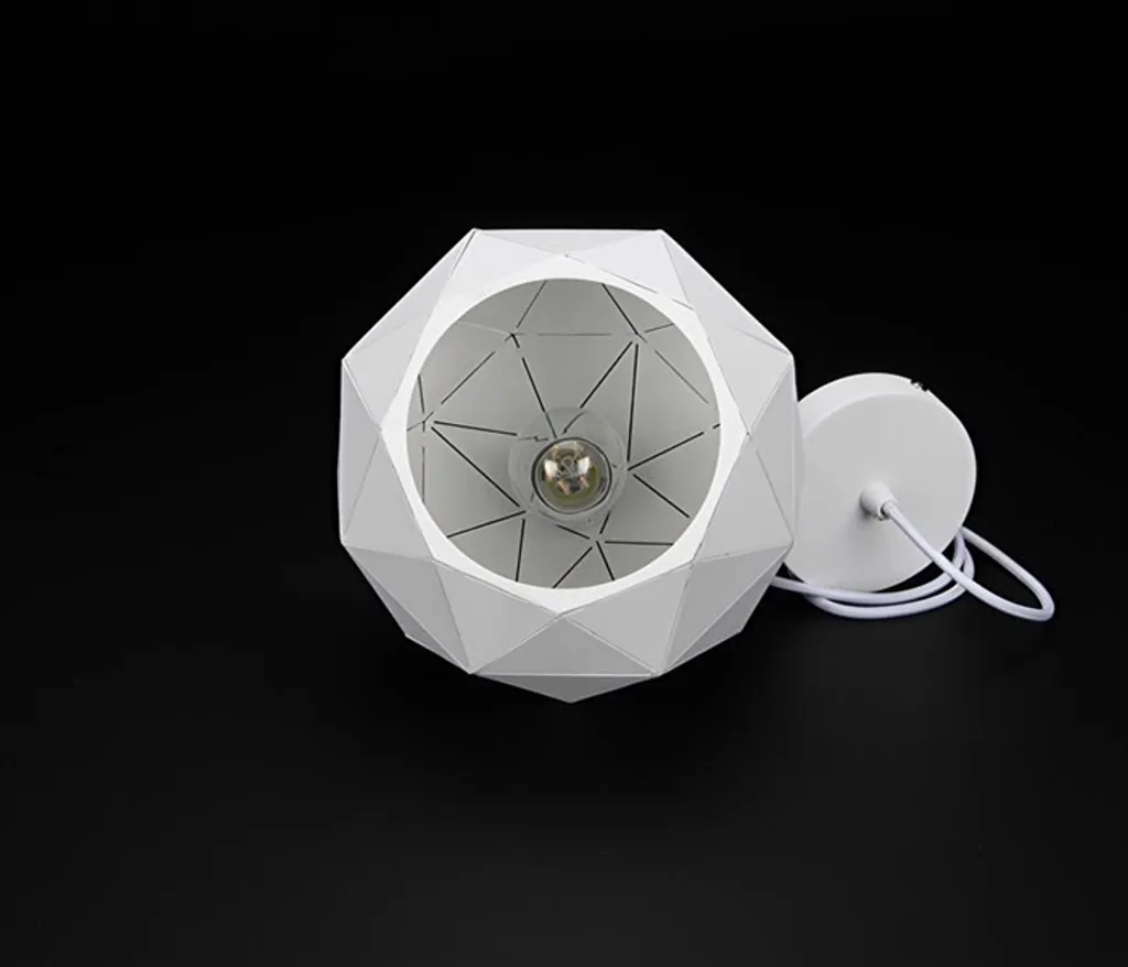 Suspension ronde 250 Asterope blanc mat luminaire au design moderne