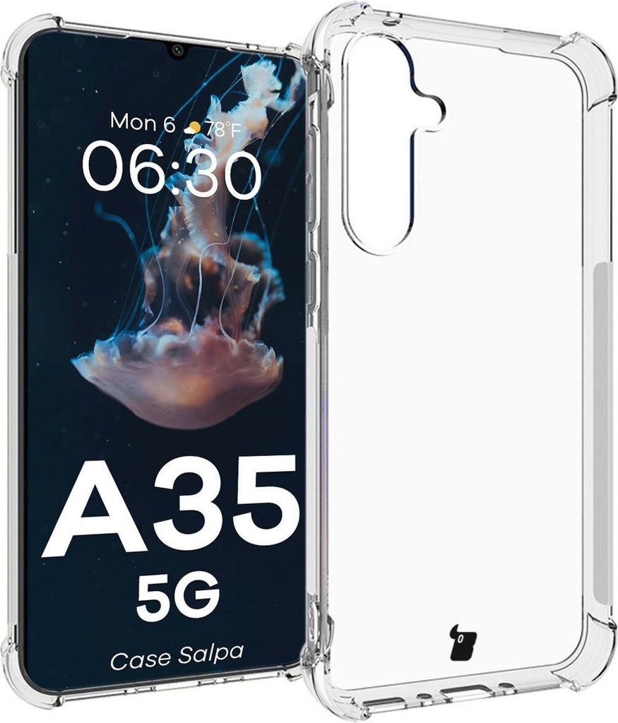 Elastyczne etui Bizon Case Salpa do Galaxy A35 5G, przezroczyste