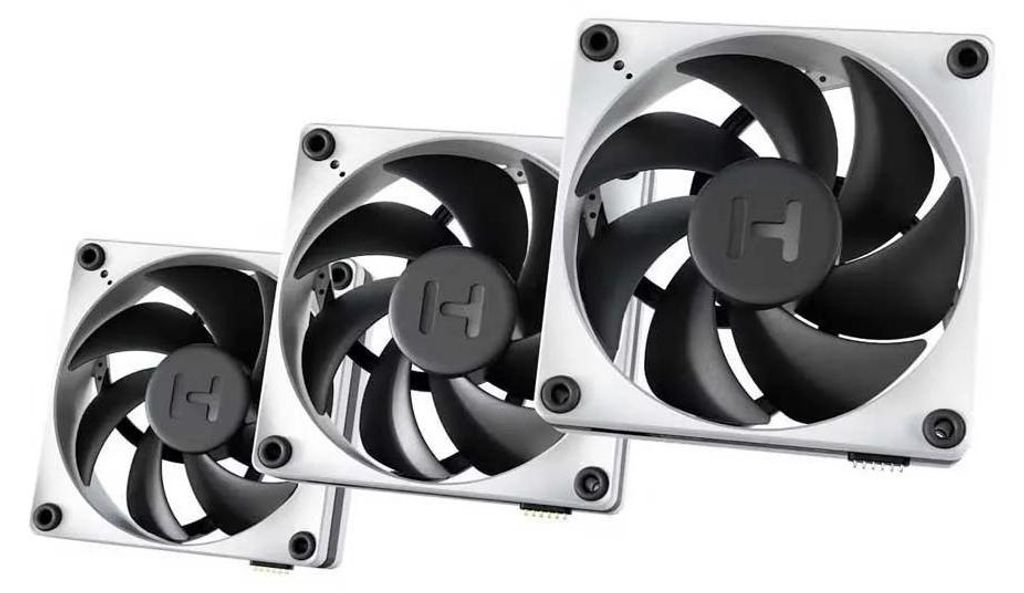 THICC FP12 Triple Fan Pack + Nexus Portal (schwarz/grau, 3er Pack + Nexus Portal, 120 mm)
