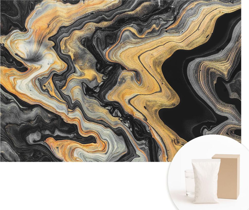 Fototapete - Wandbilder für Wohnzimmer - 104x70 cm - Dekorative Wandfolie - Modernes Design für Wanddekoration - Tapeten für Innenräume - Kalei...