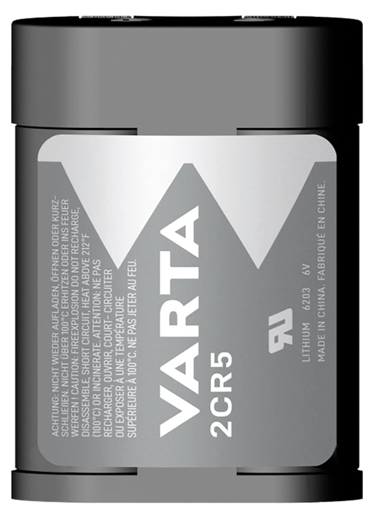 Varta Professional Lithium Foto, lithiumbatterij 2CR5, 6V Productafbeelding 