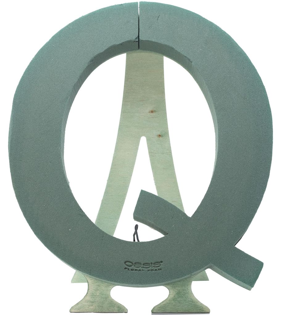 OASIS Steckschaum BIOLINE Buchstabe Q 37cm Steckmasse Steckschwamm