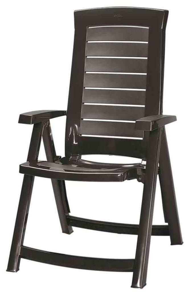 Allibert Aruba Klappsessel graphite; 221068, Maße: 61x72x110 cm