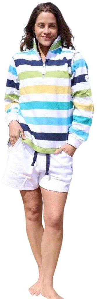 Lazy Jacks - Sweatshirt für Damen, mit kurzem Reißverschluss LJ594 (S) (Grün)