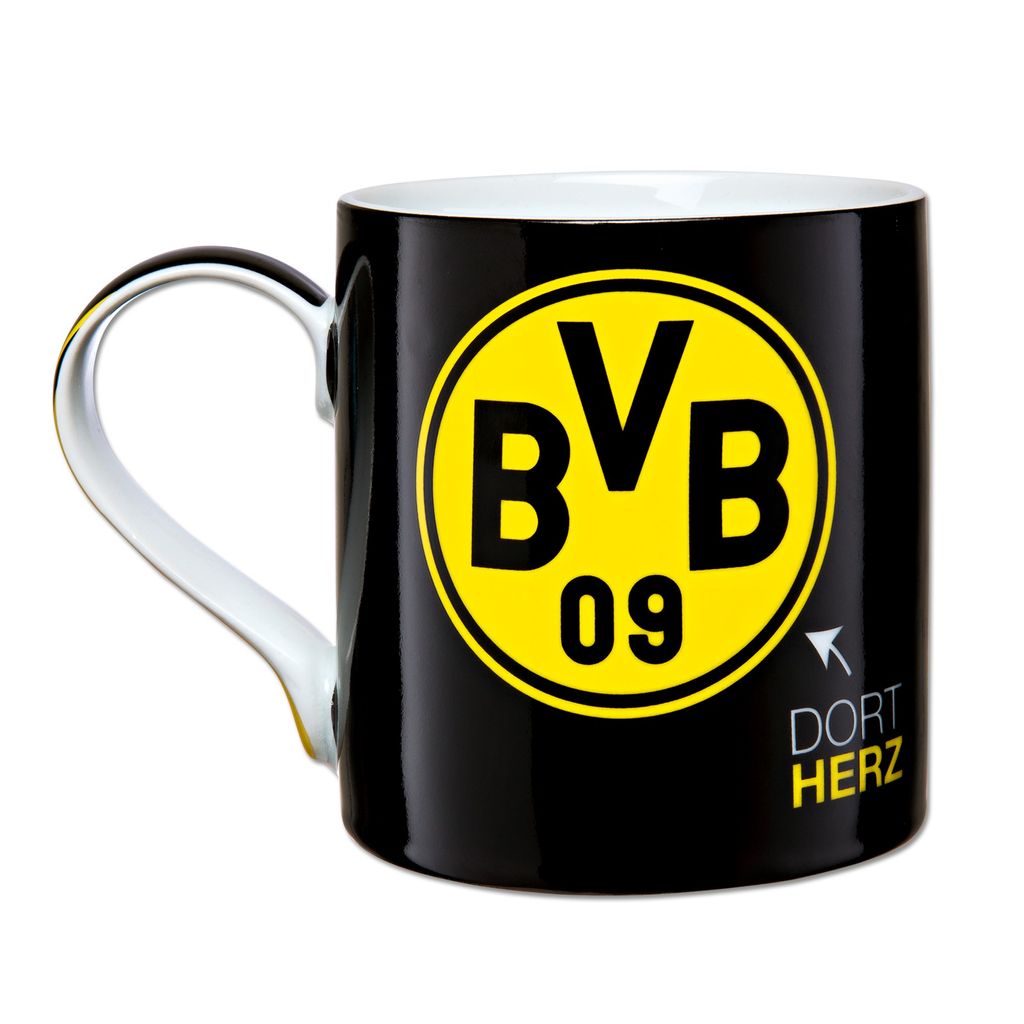 2-12x Original BvB Kaffeetasse Borussia Dortmund Kaffeetassen Kaffee Tasse To Go