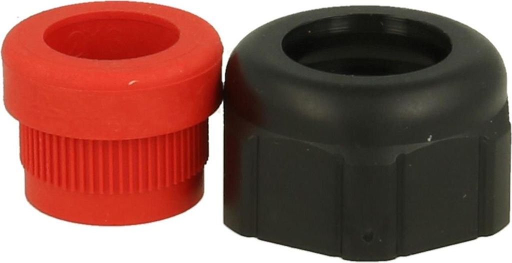 HARTING Q-Halbverschraubung PG16x1,41 Kunststoff Farbe tiefschwarz RAL 9005 - 1 Stück