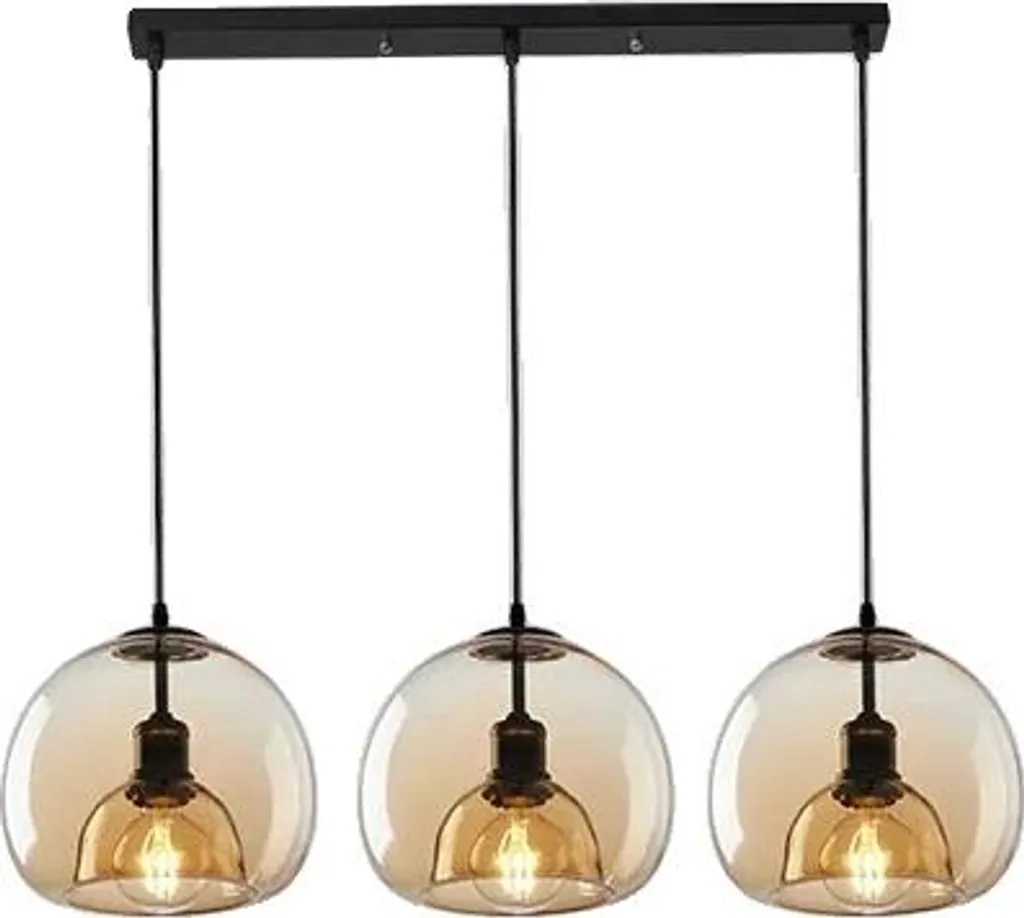 Luminaire de Plafond Design Cognac 3lamp Lang pour Salon et Chambre